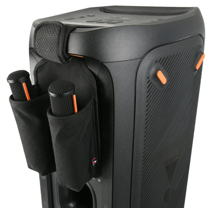 Mic Hanger Storage Holder Mic Organizer Bag Microphone Carrying Case for JBL PartyBox 110/120 Wireless Microphone