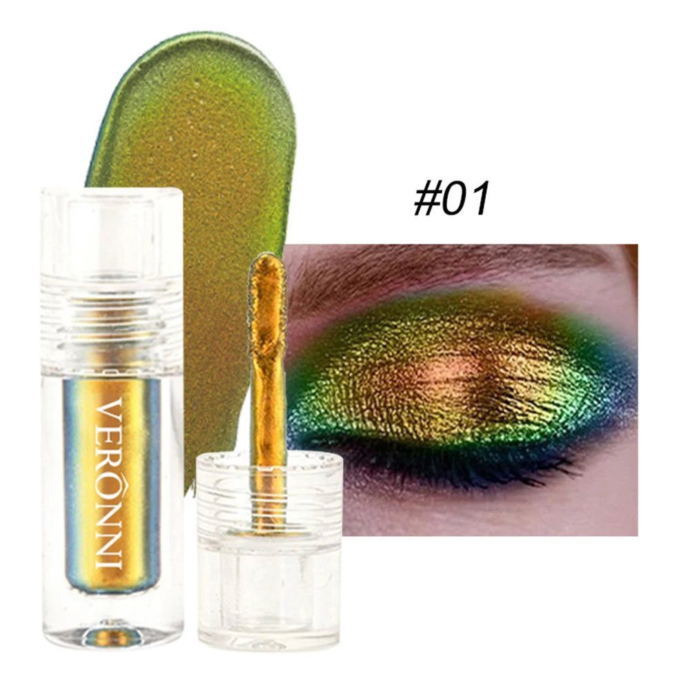 Chameleon Liquid Eyeshadow Long Lasting Multichrome Duochrome Eyeshadow Pigments Aurora Eyeshadow Glitter Makeup Party Cosmetic