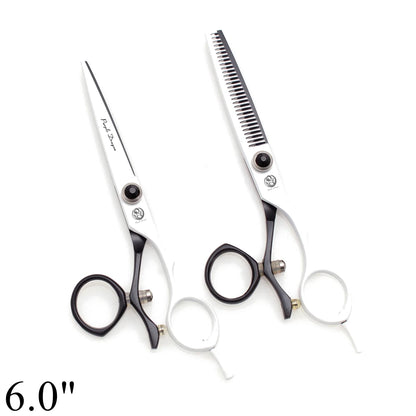 Professional Hairdressing Scissors 5.5" 6" Purple Dragon JP 440C Swivel Thumb Hair Cutting Scissors Barber Thinning Shears Z9019