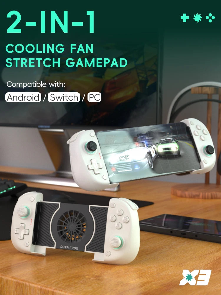 DATA FROG X3 Wireless Controller for Android Game Controller for Samsung Galaxy for PUBG Mobile