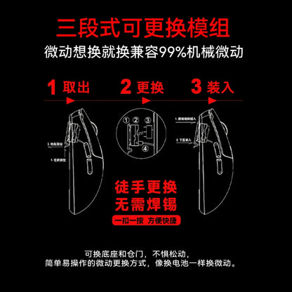 Incott G23 Pro Mouse V2 Se/pro Hot Swap Wireless 8k Mice Ergonomics E-sports Games Mouse Customized Pc Accessories Gifts