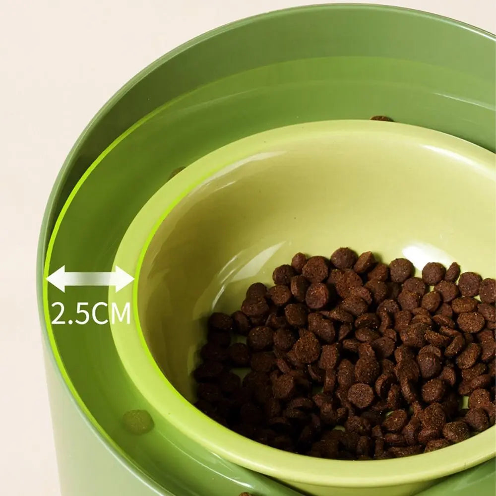 Cat Food Bowl Adjustable Cat Ceramic Bowl Non-Slip Flower Shaped Pet Water Bowl Neck Protection Anti Vomiting Bowl Pet Supplies