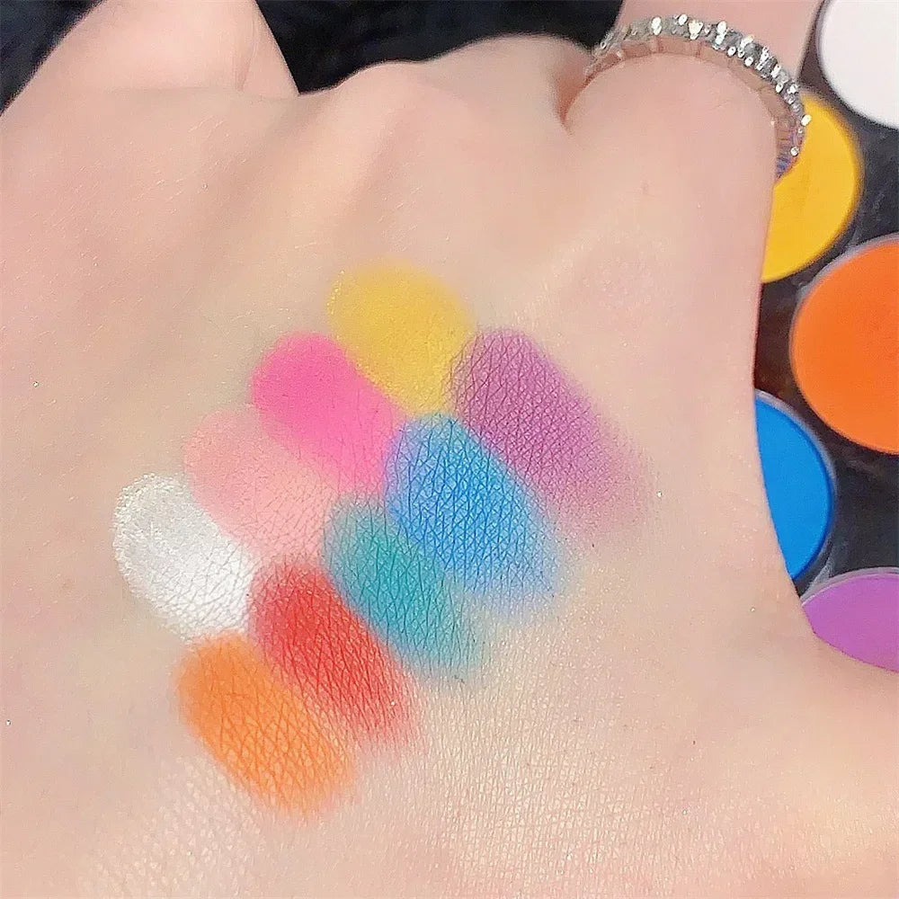 9 Colors Eye Shadow Palette Summer Pearl Matte Fine Shimmer Eyeshadow Powder Long Lasting Charming Eyes Make Up Palette Cosmetic