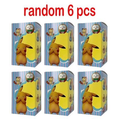 Anime Pok é mon blind box Model Figure 1-12 pcs Pikachu sleep Series Interior Hand Sleeping Position Toys Gift for sfriends