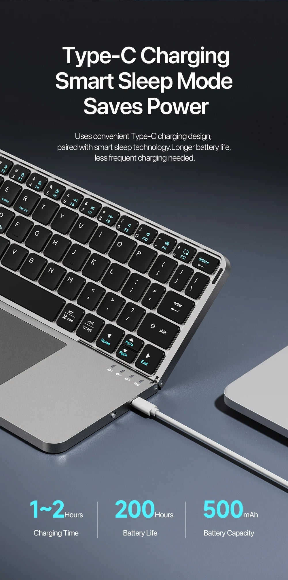 TouchFold Wireless Keyboard