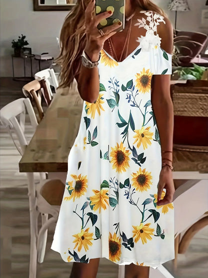 Women's Strapless Lace Batwing Sleeve Dress Print Skirt 2026 Fashion Elegant Maxi Dress for Special Occasions