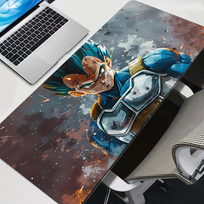 Vegeta Dragon Ball Z 90x40cm XXL Rubber Large PC Mousepad Gamer Gaming Mouse Pads Desk Keyboard Mat Computer Laptop DBZ Mat