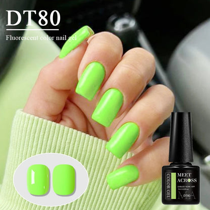 7ml Fluorescent Gel Nail Polish Ultra Bright Colors Spring Summer Nail Salon Supplies UV LED Long-Lasting Varnish DIY Manicure