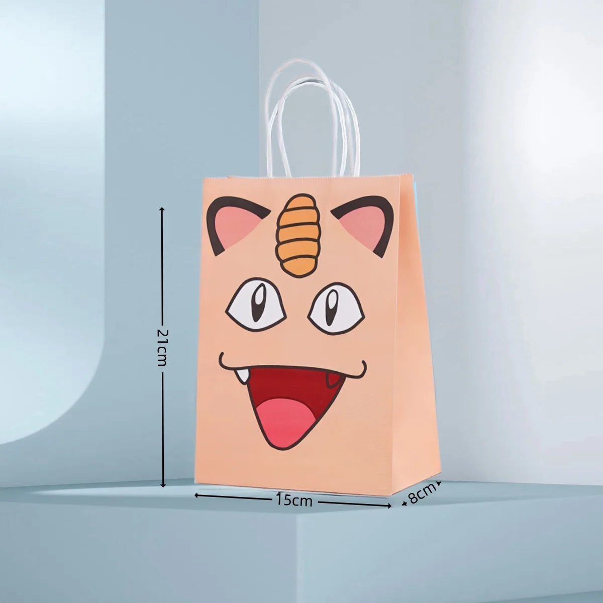 Pokemon Gift Bags Pikachu Hand-held Paper Packing Treat Bag Anime Kraft Paper Bag Gift Packaging Party Festive Supplies Kids Toy