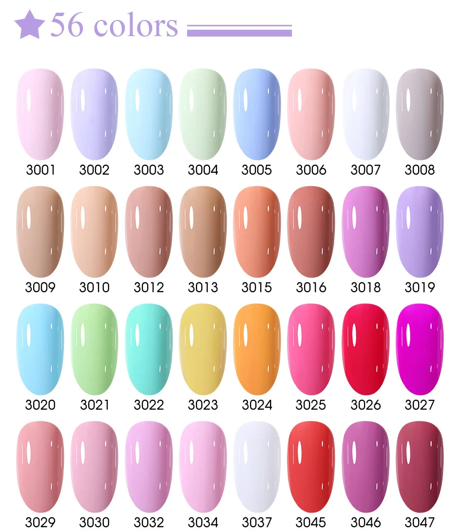 Clou Beaute 20pcs TPO & HEMA FREE Nail Gel Polish Set Red Pink Nude UV LED Soak Off Polish Gel Nail Semi Permanent Nail Varnish