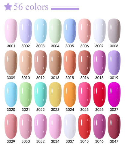 Clou Beaute 20pcs TPO & HEMA FREE Nail Gel Polish Set Red Pink Nude UV LED Soak Off Polish Gel Nail Semi Permanent Nail Varnish