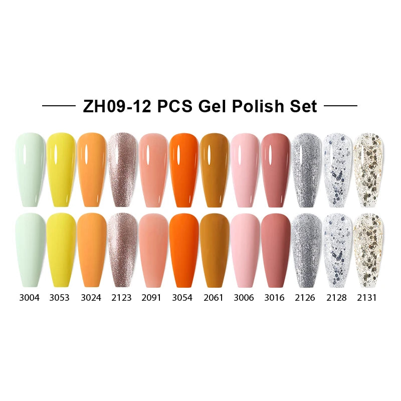 NAILCO 15ml Gel Nail Polish Set 30pcs/Lot Gel Polish Nail Soak Off UV LED Semi-Permanent Varnishes Nail Art Salon Free Shipping