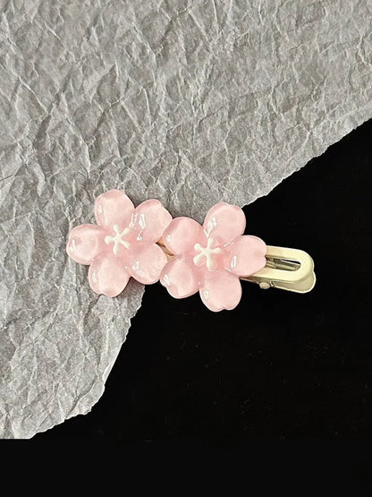 Jelly Cherry Blossom Hair Clips.