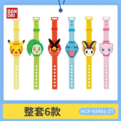 Bandai Pokemon Gashapon Light Up Wristband Vol 3 Glitter Adjustable Wristband With Pikachu Tepig Mew Totodile Emolga Chikorita