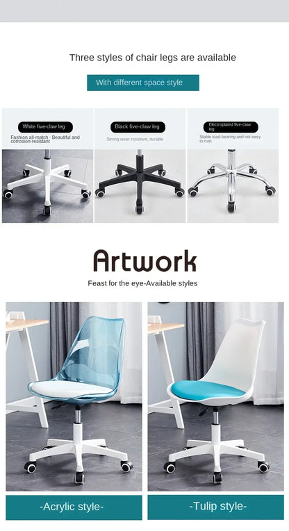 Transparent Swivel Office Chair