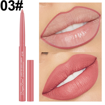 Dragon Ranee Automatic Rotating Lip Liner: Waterproof Matte Contouring Pencil