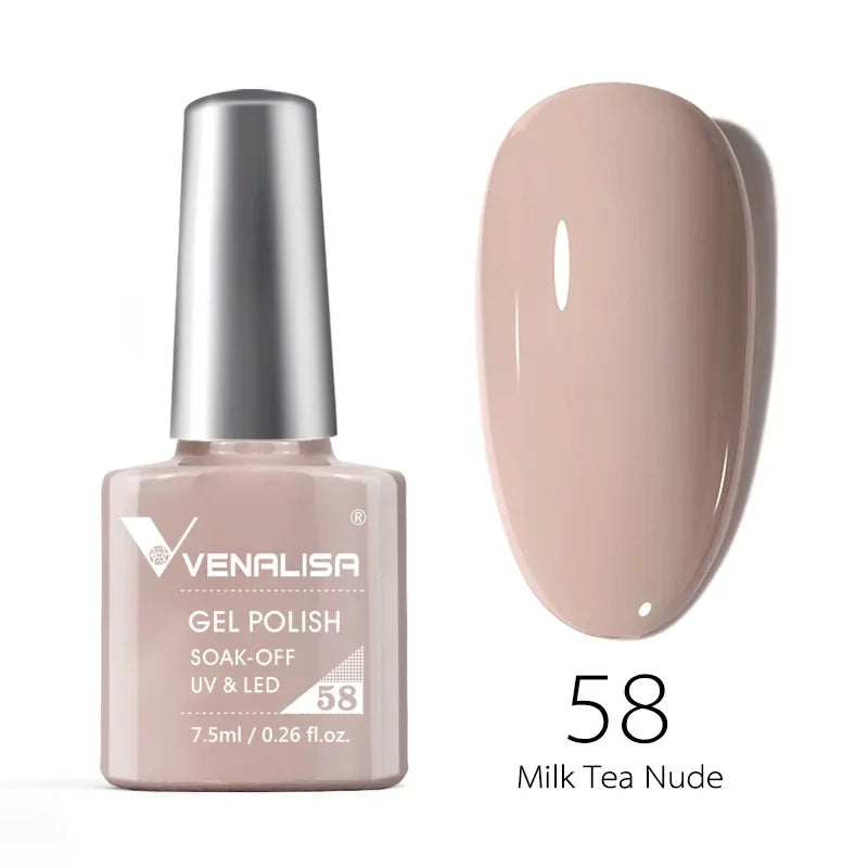 Venalisa VIP4 Nail Gel Polish HEMA/TPO FREE Full Coverage Beautiful Semi Permanent Soak Off UV LED Gel Nail Polish Gel Lacquer