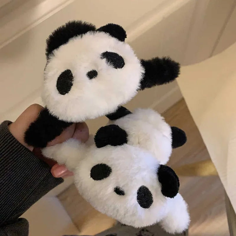 Plush Panda Shark Hair Clip.