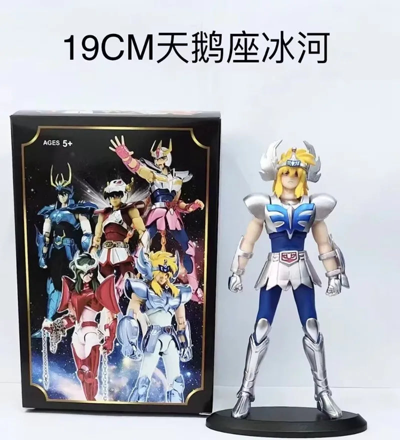 19cm Anime Dark Saint Seiya Figure Phoenix Ikki Hyoga Seiya Shiryu Action Figures Box Figure Collection Decoration Toys Hobbies