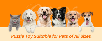 Interactive Dog Puzzle Toy & Slow Feeder: Adjustable Treat Dispensing Enrichment Toy