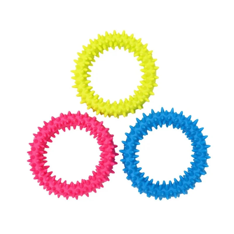 Pet Chew Toy Soft Rubber Bite-resistance Bone Shape Teeth Grinding Chewing Toys for Small Dogs Training Pet Supplies