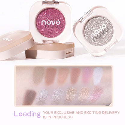Monochrome Glitter Champagne Eyeshadow Diamond Waterproof Matte Eyeshadow Palette Pearlescent Glitter Shiny Eyes Makeup Cosmetic