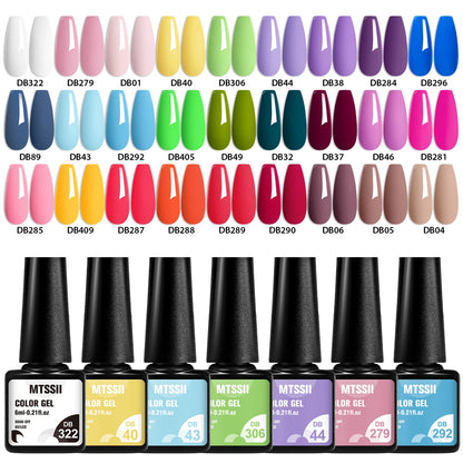27pcs Gel Nail Polish Set Pink Red Glitter Semi Permanent UV Gel Polish Kits All For Manicure Soak Off Vernis DIY Nail Supplies