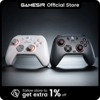 GameSir Nova Lite 2 Wireless Switch Controller Bluetooth Gamepad with Hall Effect for Nintendo Switch, iPhone, Android, PC