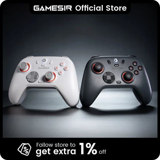 GameSir Nova Lite 2 Wireless Switch Controller Bluetooth Gamepad with Hall Effect for Nintendo Switch, iPhone, Android, PC