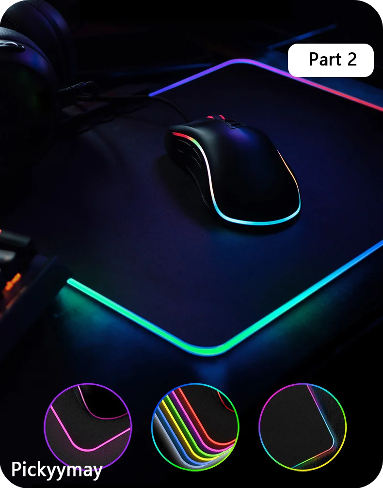 CosmicGlow RGB Desk Mat