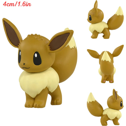 Original TAKARA TOMY Pokemon Figure Toys Mimikyu Maushold Lapras Charizard Umbreon Sylveon Vaporeon Model Dolls Birthday Gifts