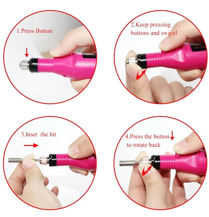 Gel Nail Polish Kit With UV Nail Lamp Electric Nail Drill Machine Soak OFF Gel Nail Kit Base&Top Coat Gel Polish Nail Tools Set
