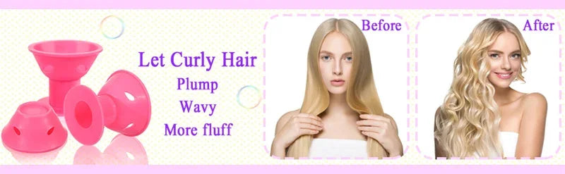 10/20pcs Soft Rubber Hair Curlers Silicone Heatless Hair Rollers Clips No Hurt Hair Rollers Hairdressing DIY Hair Styling Tools