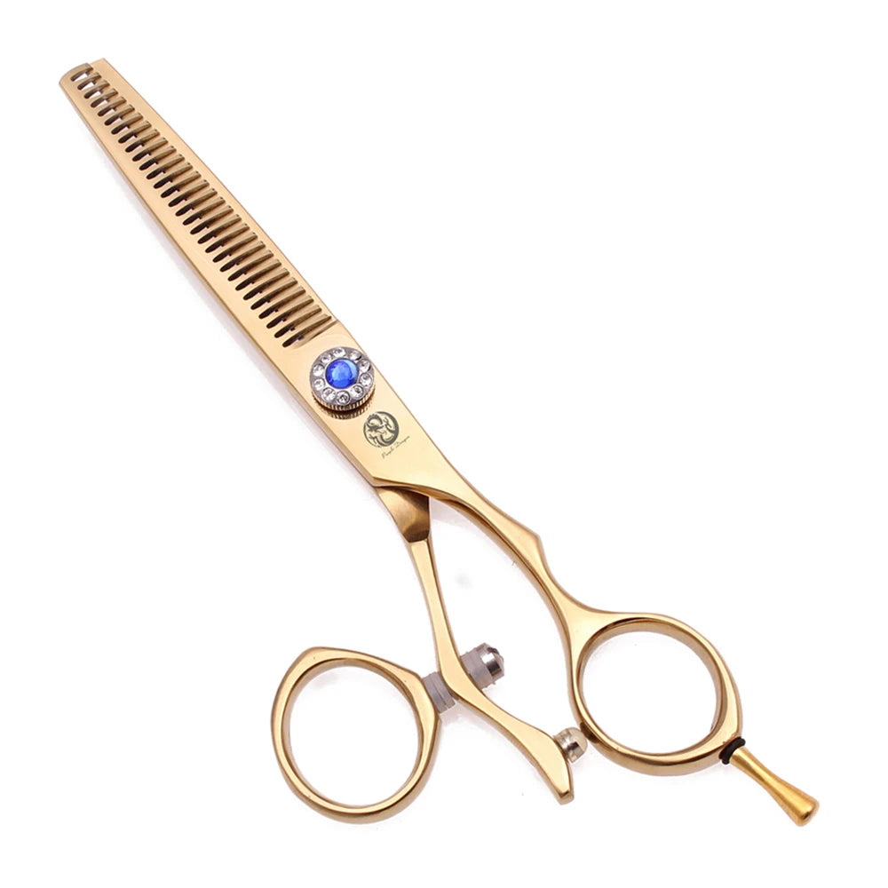 Professional Hairdressing Scissors 5.5" 6" Purple Dragon JP 440C Swivel Thumb Hair Cutting Scissors Barber Thinning Shears Z9019