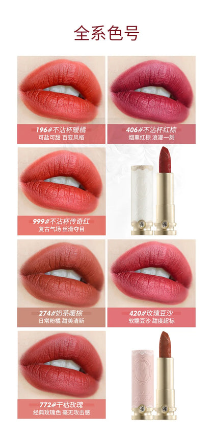 Embossed Matte Lipstick.