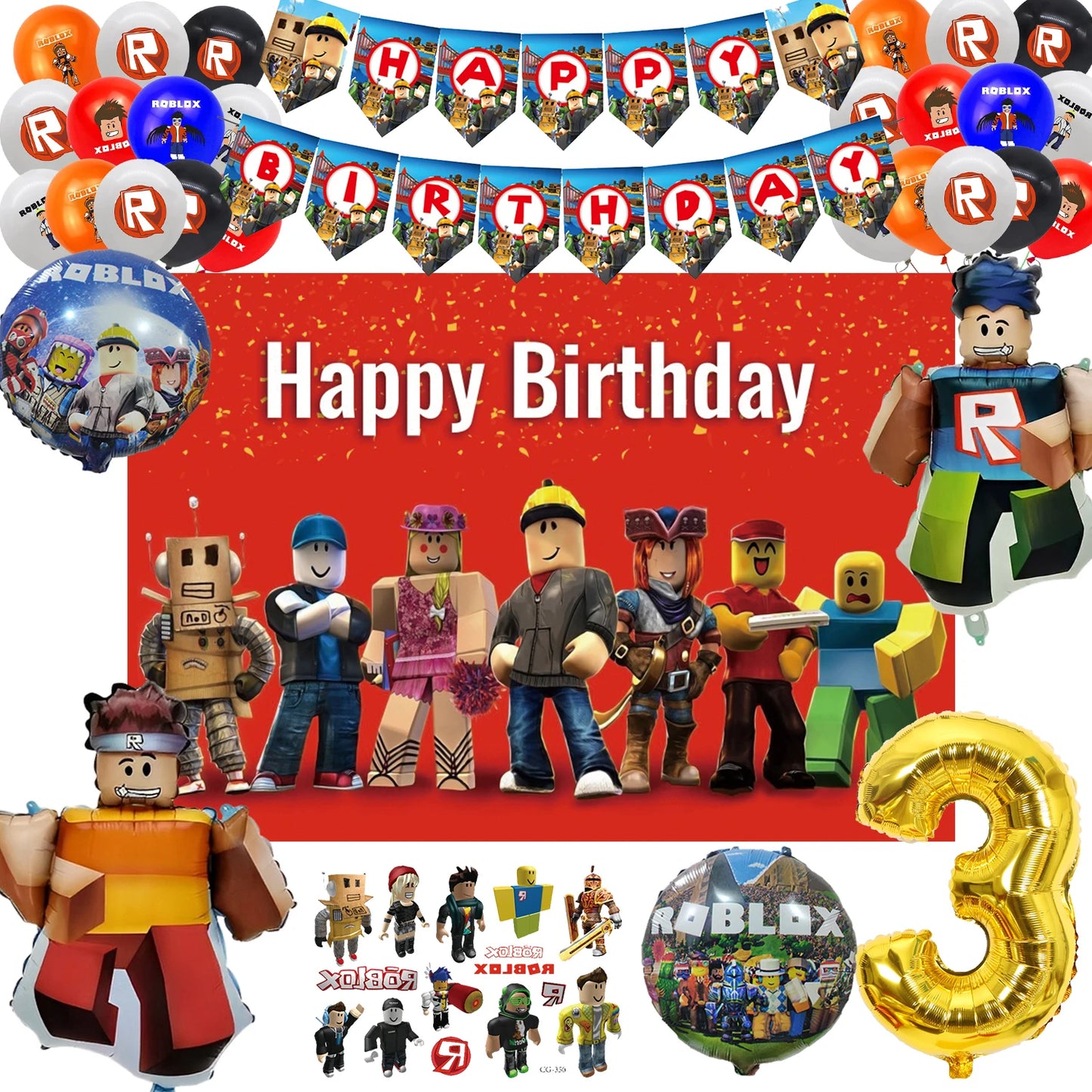 Roblox Party Decor Set 1