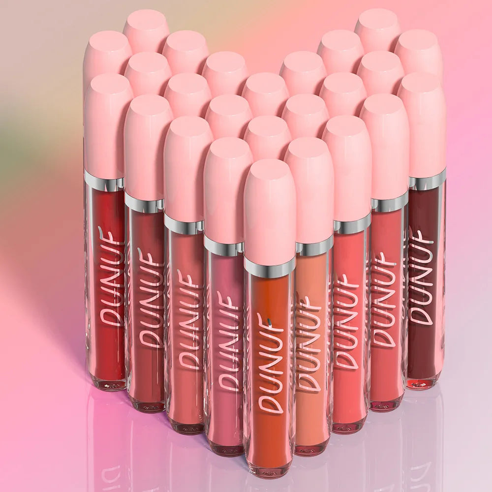 25 Color Velvet Matte Lipstick Liquid Waterproof Sexy Red Matte Lip Glaze Non-Stick Halloween Makeup Not Easy To Fade Lip Gloss