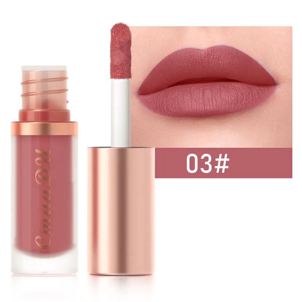 CmaaDu Waterproof Matte Velvet Lip Glaze: Long-Lasting Non-Stick Liquid Lipstick