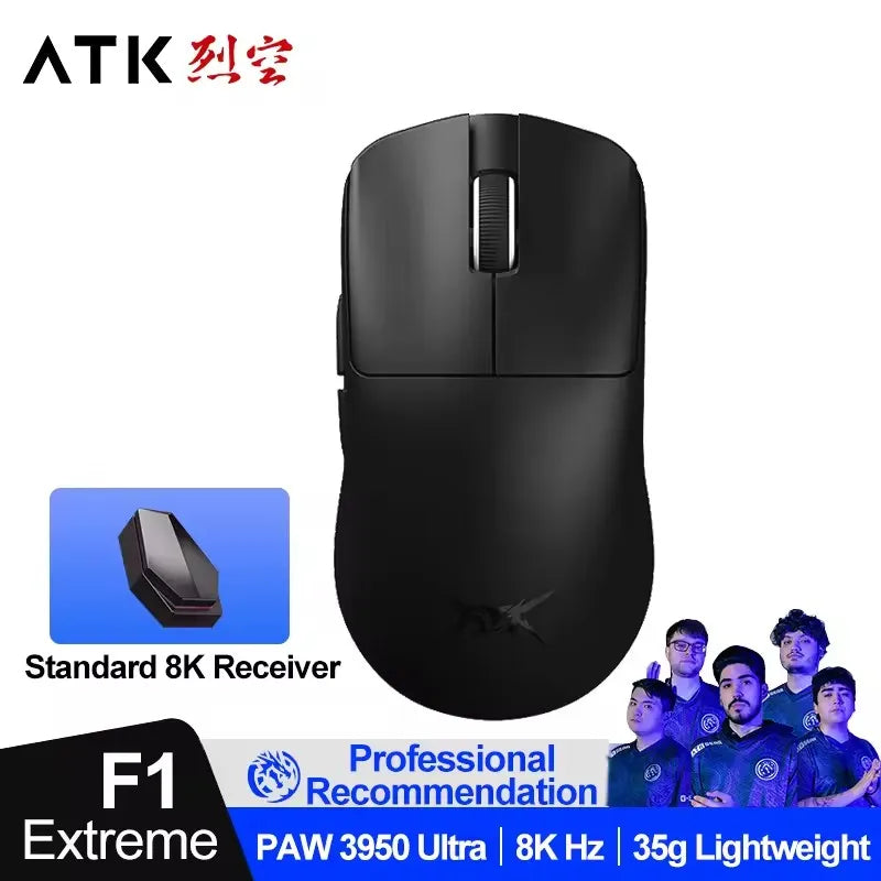 ATK Blazing Sky F1 LEVIATAN Esports Wireless Gaming Mouse PAW3950 Ultra Dual-Mode 8000Hz 35g Lightweight Non-porous FPS Mice