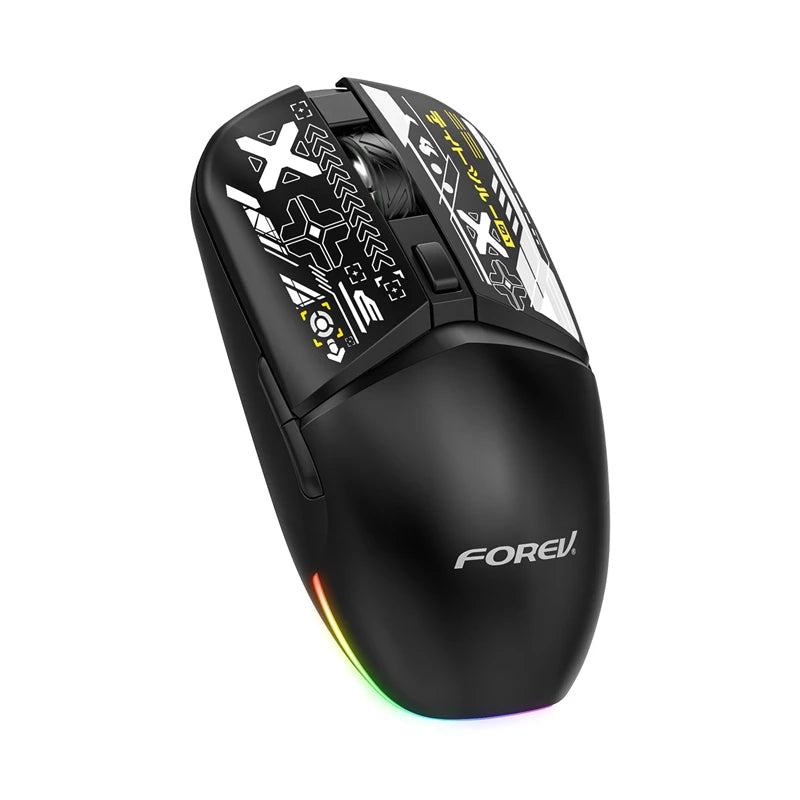 Stylish Lightweight Tri-Mode Bluetooth Wireless Mouse Rechargeable Silent Mouse Low Latency for Gaming Esports Office Work