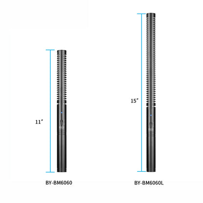 BOYA BY-BM6060 Professional Condenser Shotgun Microphone Handheld Mic for Canon Nikon Camera Vlog Recording Streaming Interview