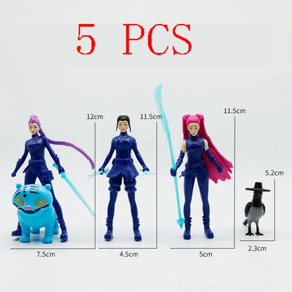 2026 Kpop Demon Hunters Action Figure Derpys Tiger Rumi Mira Zoey Sussy Figurine Children's Birthday Gift in Stock Fast Shipping