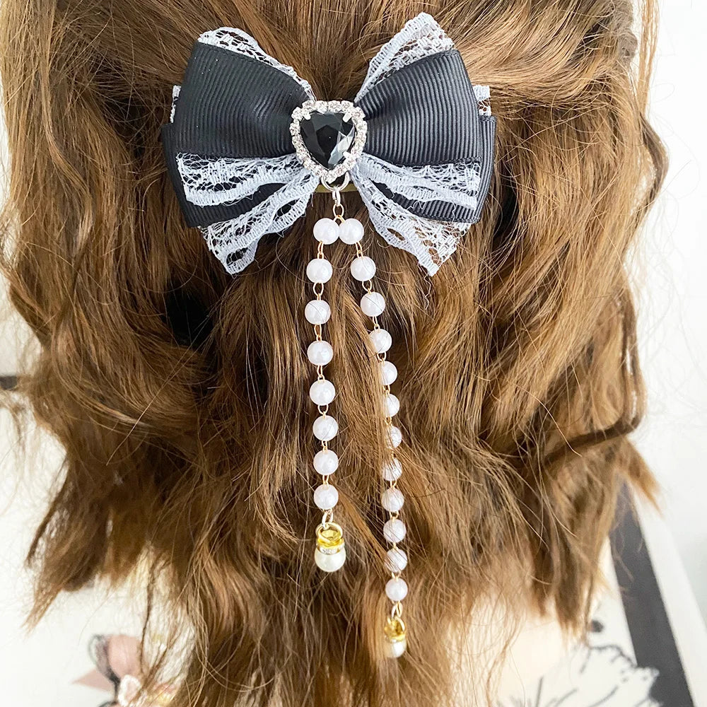 Lolita Hair Bow Clip Set.