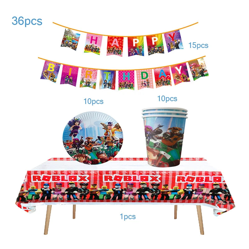 Roblox Birthday Party Supplies