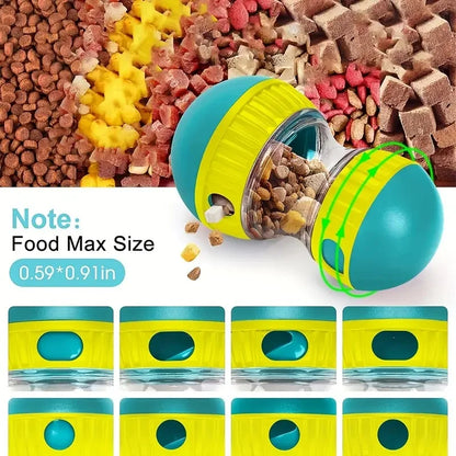 Interactive Dumbbell Dog Treat Dispenser: IQ Training Slow Feeder & Boredom Buster
