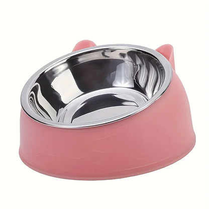 Elevated Stainless Steel Cat Bowl