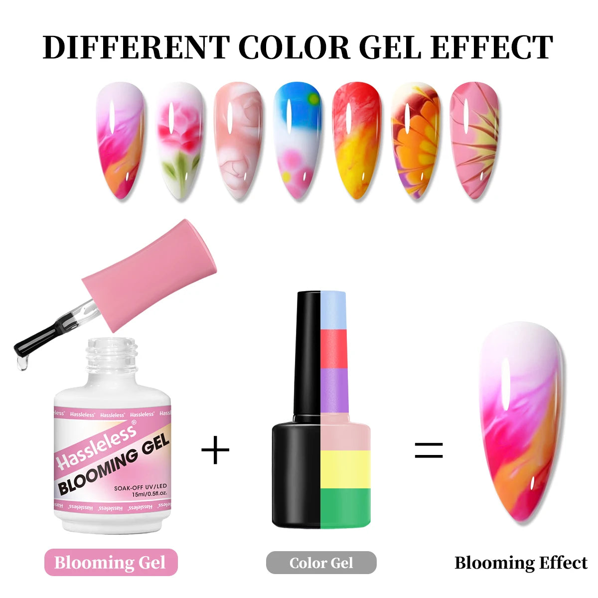 This 15ml nail blooming gel is a functional gel with a blooming effect that enhances the artistry and beauty of nail art. It is