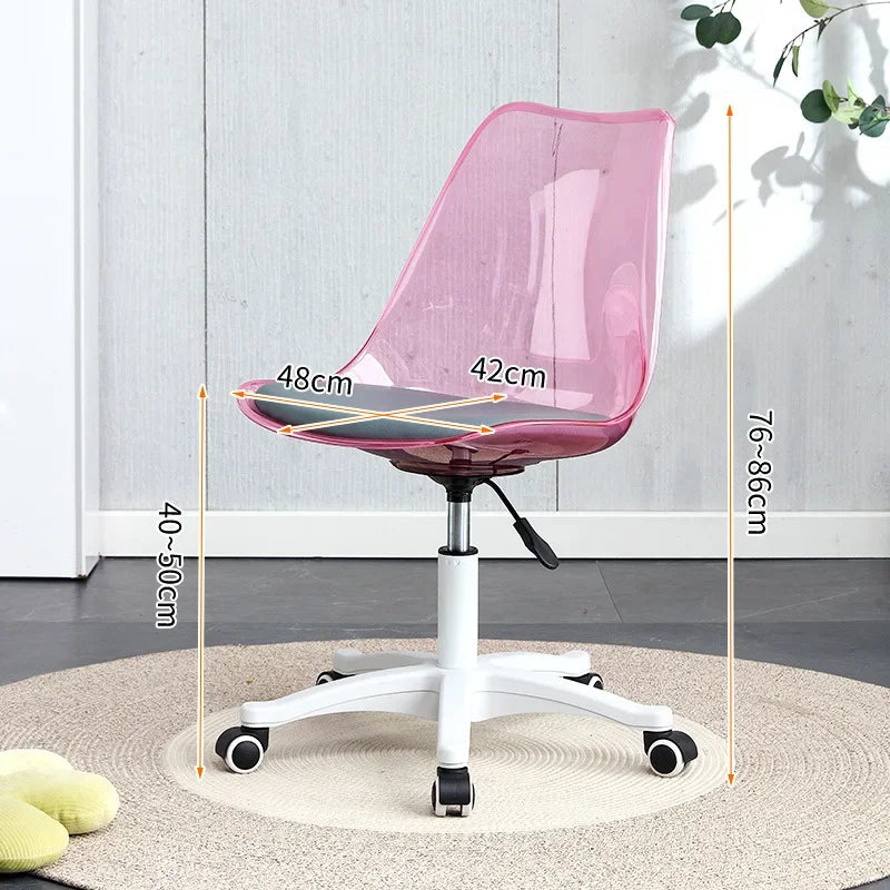 Transparent Swivel Office Chair