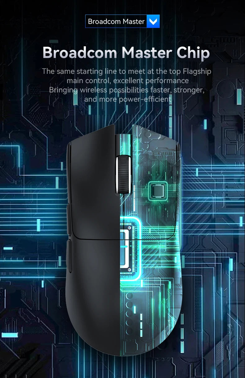 Attack Shark X11 Mouse PAW3311 Wireless 1K Hz Macro Magnetic RGB Docking Charger for Gaming