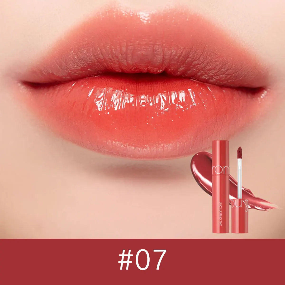 rom&nd JUICY LASTING TINT-11 Shades,Juicy Glossy Texture,Lip Glosses,Luxury Makeup,Korean Cosmetic,K-Beauty,Korean Makeup